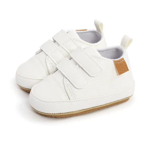 Meckior Baby Boys Girls Shoes Classic Unisex PU Leather Toddler Rubber