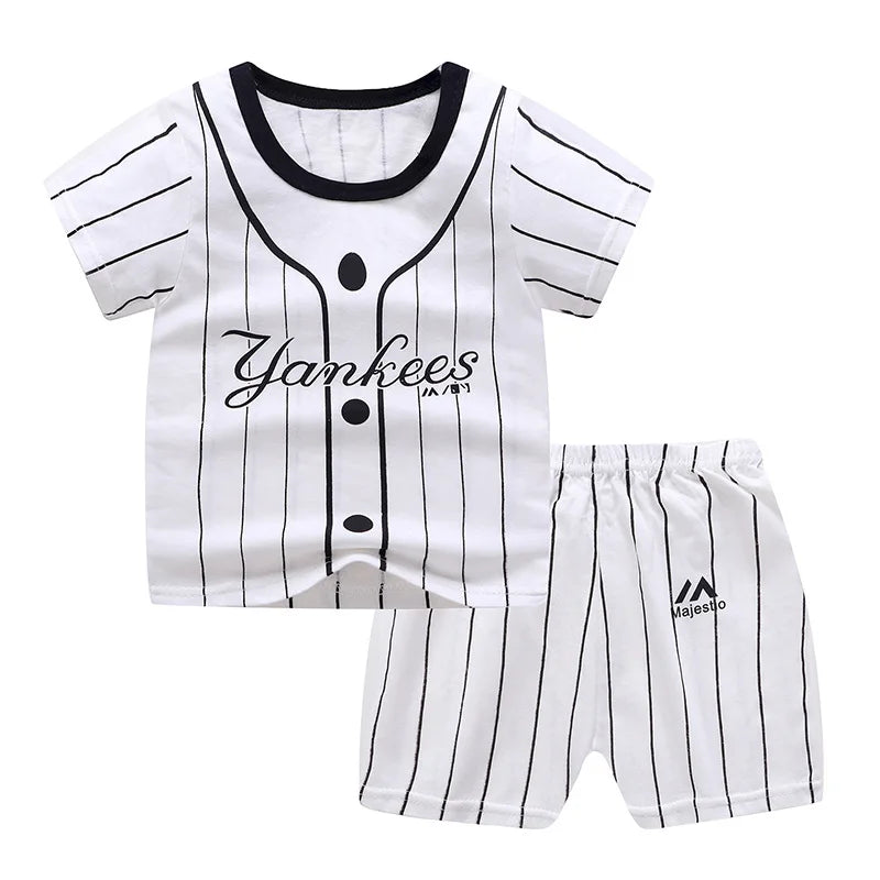 Winnie Pooh Cute Children Tracksuit Summer Clothing Cartoon Fashion