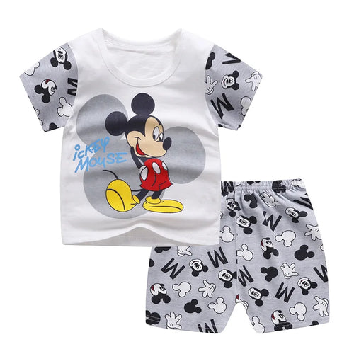 Winnie Pooh Cute Children Tracksuit Summer Clothing Cartoon Fashion