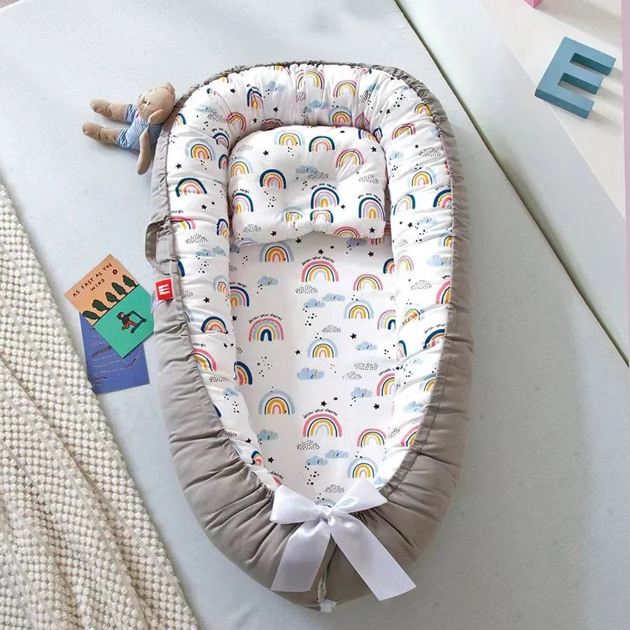 Baby Nest for Co Sleeping Newborn Baby Lounger Cotton Breathable