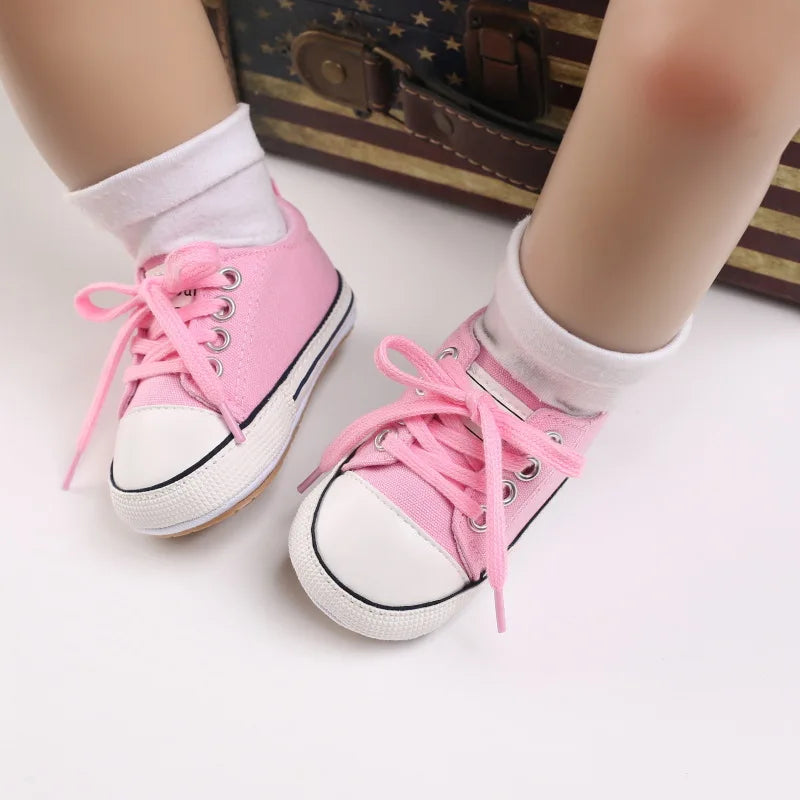 Newborn Classic Four-color Boys Girls Baby Shoes Casual Canvas