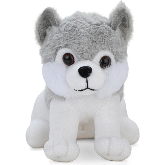 Plush Husky Soft Toys for Kids Small, 20 CM (Gray)